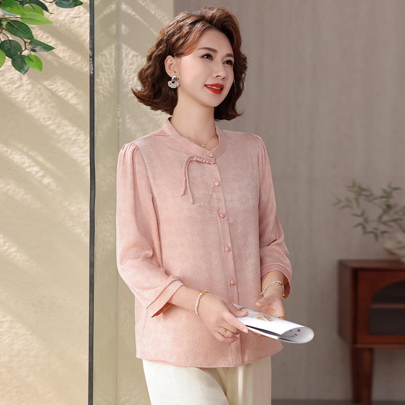 Mom s 2026 Chinese-Style Seven-Sleeve Loose Top - Stylish Spring/Summer Wear for Middle-Aged and Elderly Women XL (recommended 90-105 jin) розовый
Mom s 2026 Chinese-Style Seven-Sleeve Loose Top - Stylish Spring/Summer Wear for Middle-Aged and Elderly Women XL (recommended 90-105 jin) розовый
