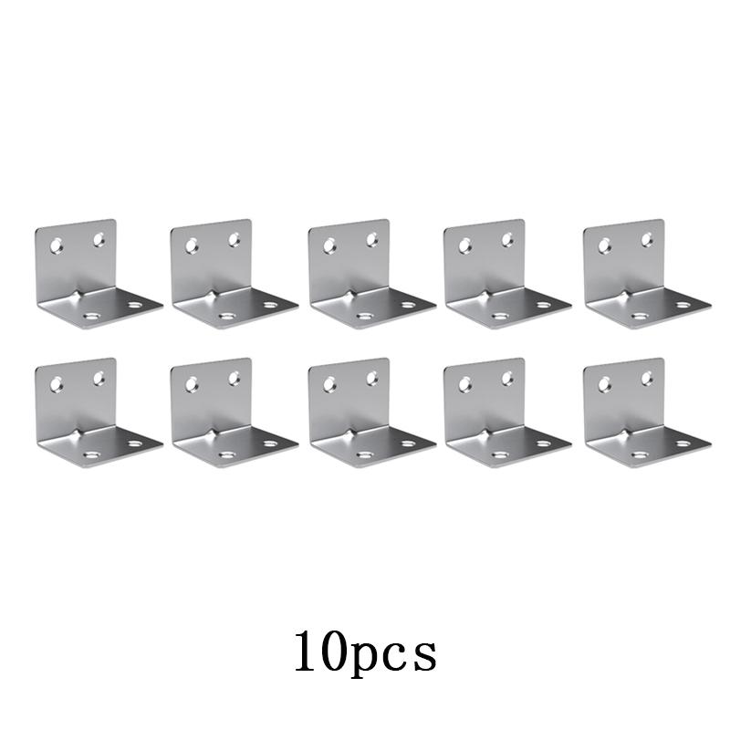 20/10pcs Stainless Steel L Shaped Bracket 90 Degree Right Angle Fixed Bracket for Wood Furniture Bedframe Cabinet Accessories
20/10pcs Stainless Steel L Shaped Bracket 90 Degree Right Angle Fixed Bracket for Wood Furniture Bedframe Cabinet Accessories