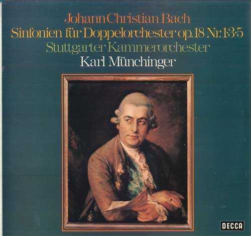 LP Record J.C. BACH, STUTTGART CHAMBER ORCHES - Sinfonien Fur Doppelorchester Op. 1 SXL6638 DECCA Germany Classical Used
LP Record J.C. BACH, STUTTGART CHAMBER ORCHES - Sinfonien Fur Doppelorchester Op. 1 SXL6638 DECCA Germany Classical Used