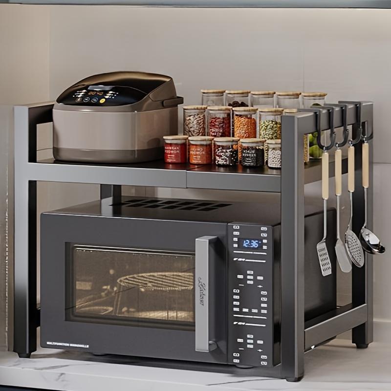 Expandable Kitchen Storage Rack, Suitable for Microwaves and Ovens | Black Metal Countertop Organizer with Open Shelving чёрный
Expandable Kitchen Storage Rack, Suitable for Microwaves and Ovens | Black Metal Countertop Organizer with Open Shelving чёрный