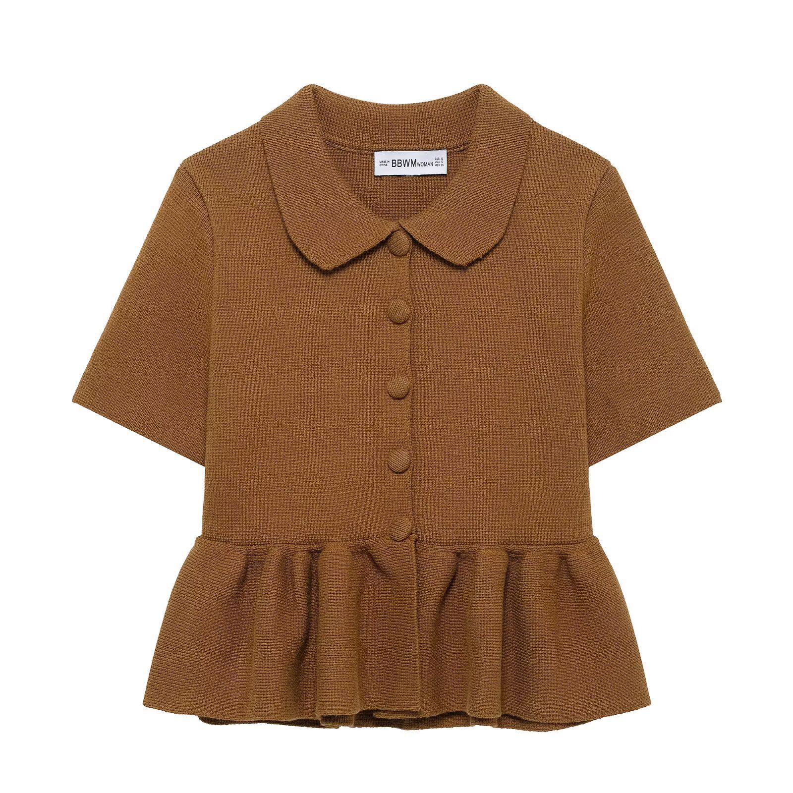 European & American Style Women s Knit Cardigan with Turn-Down Collar & Short Skirt-Style Hem, 2025 Fashion Collection. S
European & American Style Women s Knit Cardigan with Turn-Down Collar & Short Skirt-Style Hem, 2025 Fashion Collection. S