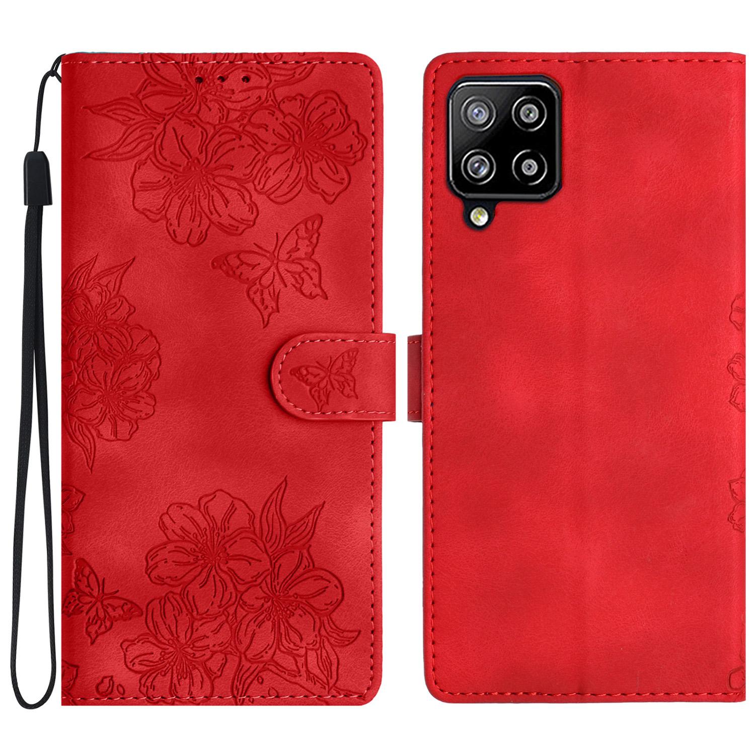 Для Samsung Galaxy A22 4G (Версія ЄС) Чохол Sakura Butterfly Imprint Шкіряний Гаманець Чохол для Телефону Red
Для Samsung Galaxy A22 4G (Версія ЄС) Чохол Sakura Butterfly Imprint Шкіряний Гаманець Чохол для Телефону Red