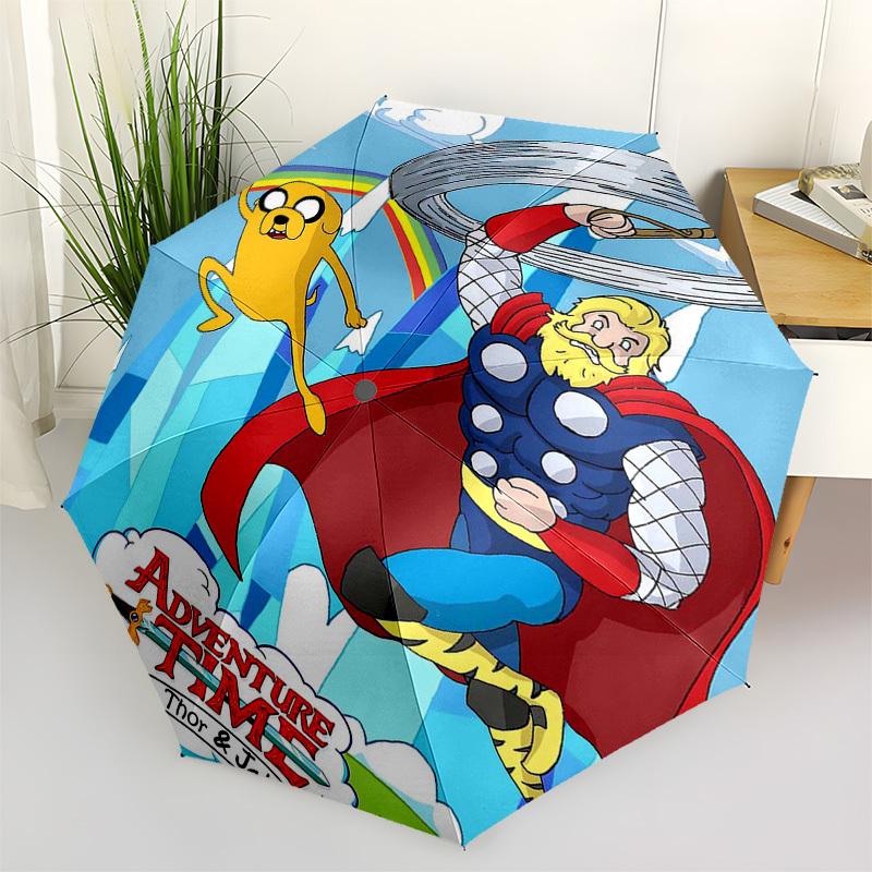 1pc Adventure Time Thor & Jake Outdoor Umbrella - Automatic Opening/Closing, Portable 3-Fold Design, 8-Rib Iron Frame, Perfect Gift for Fans, Tra
1pc Adventure Time Thor & Jake Outdoor Umbrella - Automatic Opening/Closing, Portable 3-Fold Design, 8-Rib Iron Frame, Perfect Gift for Fans, Tra