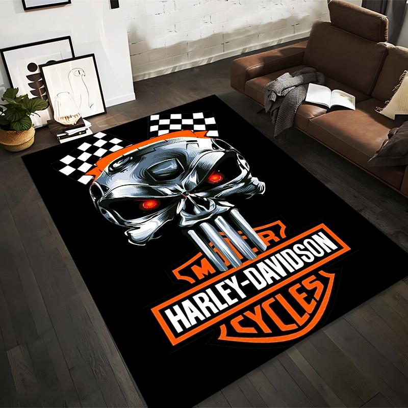 Motorcycle Skull Carpet with Harley-Davidson Logo and Racing Style Suitable for use as an anti-slip for living room bedroom sofas 40x60cm( 15x23in )
Motorcycle Skull Carpet with Harley-Davidson Logo and Racing Style Suitable for use as an anti-slip for living room bedroom sofas 40x60cm( 15x23in )