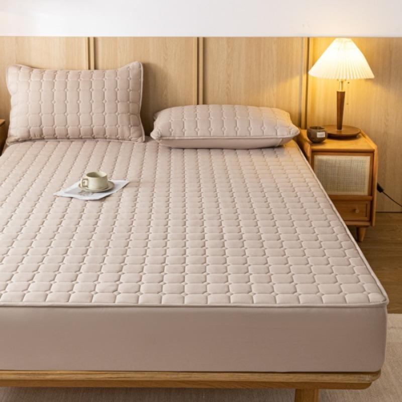 New Four Seasons Universal Solid Color Washed Cotton Padded Sheet Sheet Non-slip All-Inclusive Mattress Simmons Protective Cover one padded pillowcase темно-синього кольору
New Four Seasons Universal Solid Color Washed Cotton Padded Sheet Sheet Non-slip All-Inclusive Mattress Simmons Protective Cover one padded pillowcase темно-синього кольору