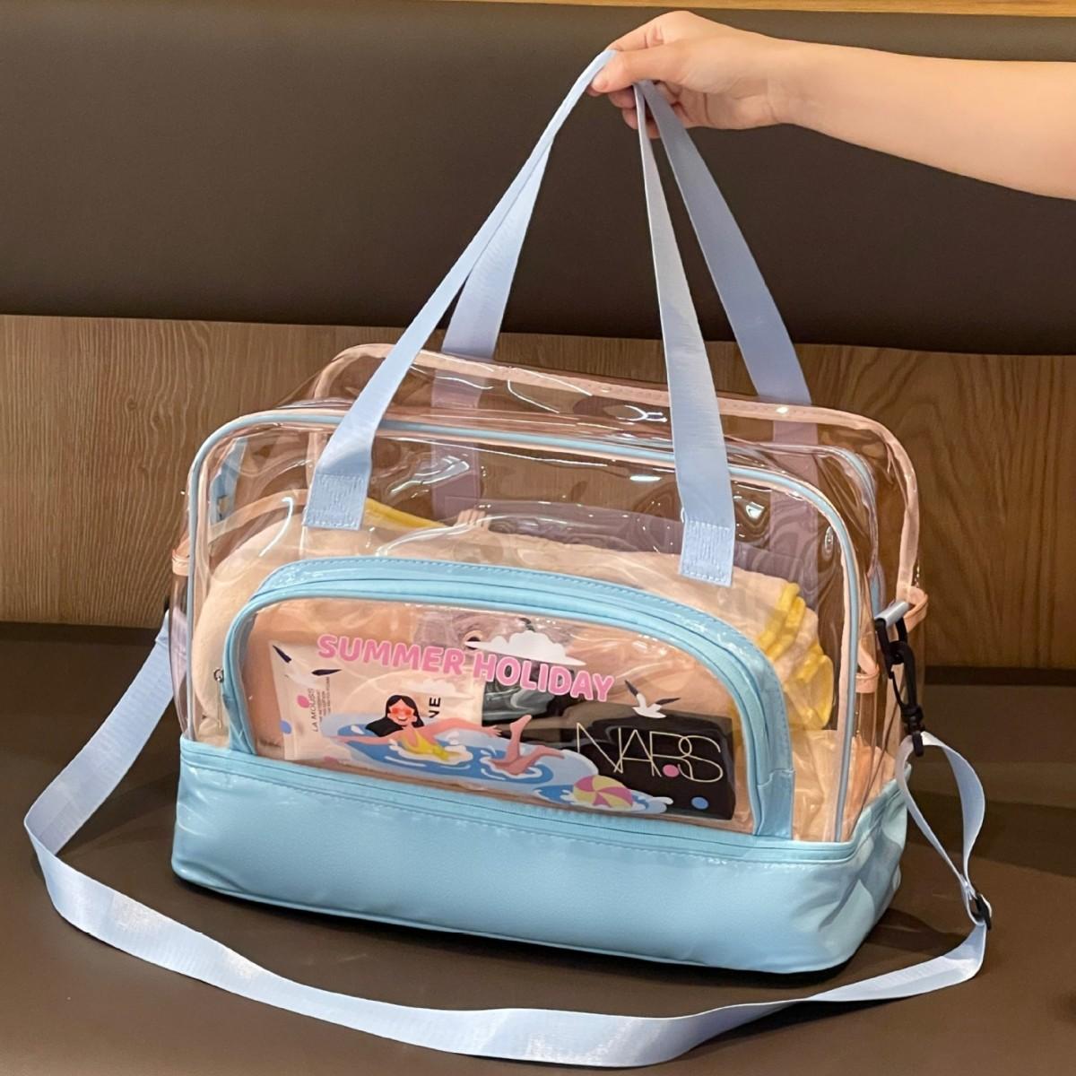 Fashion Printed Large Waterproof Beach Bag with Shoe Slot Dry Wet Separated Swimming Bag Crossbody Handbag for Pool синій
Fashion Printed Large Waterproof Beach Bag with Shoe Slot Dry Wet Separated Swimming Bag Crossbody Handbag for Pool синій