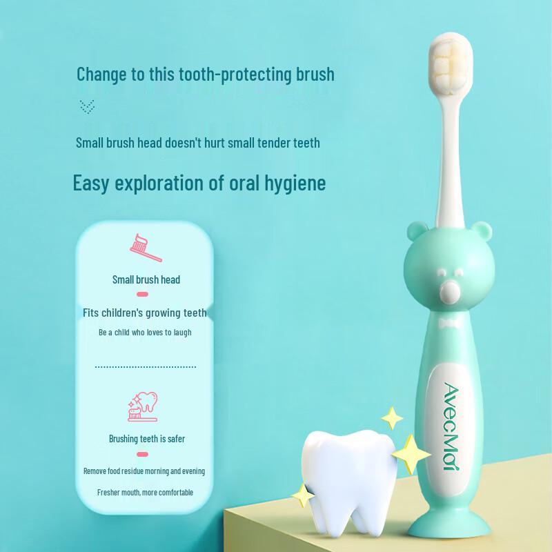 Avec Moi Kids Soft Bristle Toothbrush
Avec Moi Kids Soft Bristle Toothbrush