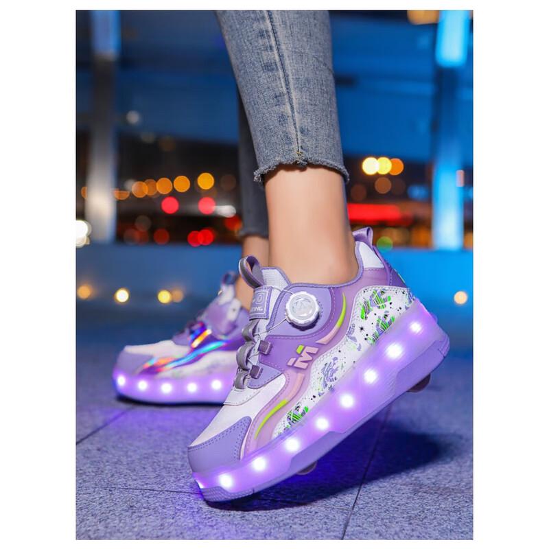 Junshi Kids Light-Up Double Row Roller Skate Shoes
Junshi Kids Light-Up Double Row Roller Skate Shoes