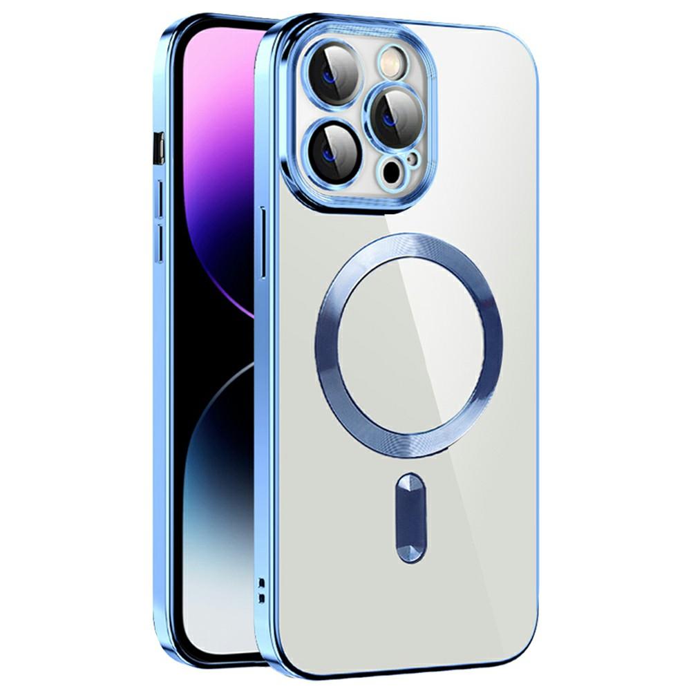 For iPhone 15 Pro Max Case Compatible with MagSafe TPU+PC Clear Back Cover Blue
For iPhone 15 Pro Max Case Compatible with MagSafe TPU+PC Clear Back Cover Blue