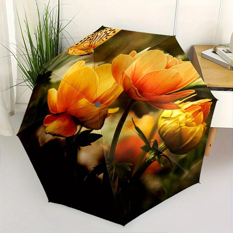 Butterfly on Orange Flowers Wall Art Print Poster Home DecorUmbrella, Cute Umbrella with Cute Design, Portable 3-Fold Compact Umbrella for Men & Women
Butterfly on Orange Flowers Wall Art Print Poster Home DecorUmbrella, Cute Umbrella with Cute Design, Portable 3-Fold Compact Umbrella for Men & Women