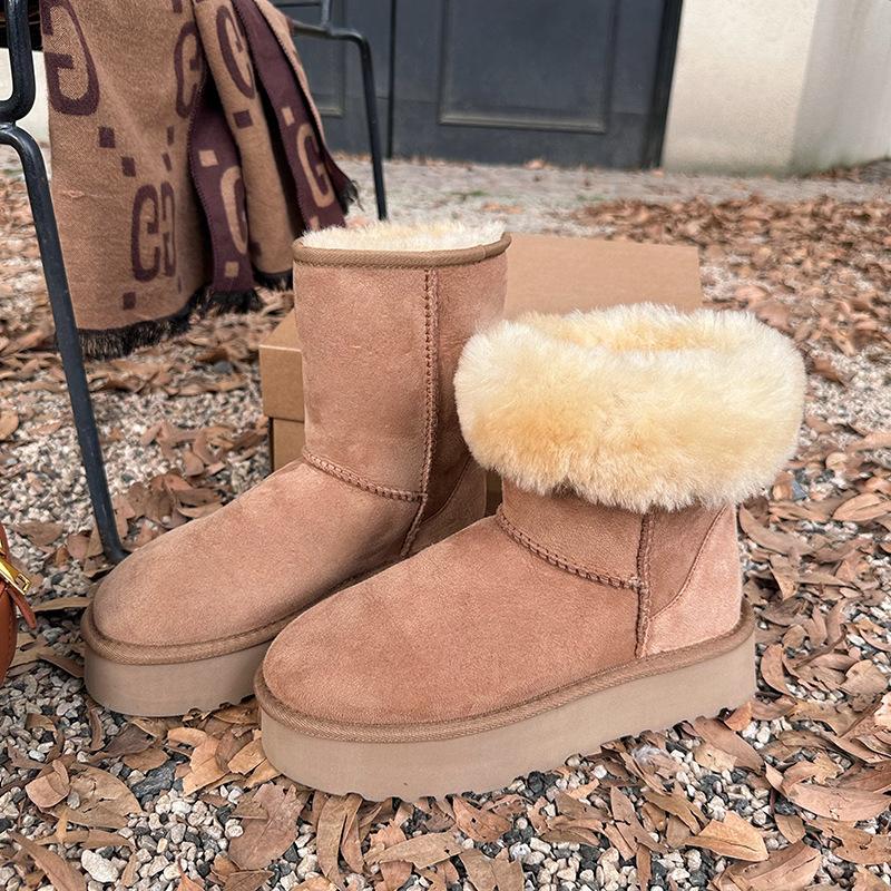 Cowhide version~ 2025 autumn and winter new fur integrated thick-soled warm and heightened snow boots women s velvet winter cotton shoes 40
Cowhide version~ 2025 autumn and winter new fur integrated thick-soled warm and heightened snow boots women s velvet winter cotton shoes 40