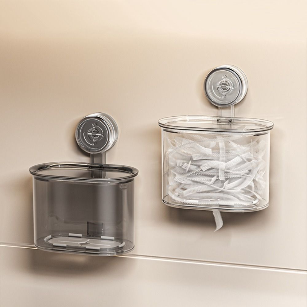 Wall Mounted Storage Bucket Transparent Storage Holder Suction Cup Storage Box For Home сірий
Wall Mounted Storage Bucket Transparent Storage Holder Suction Cup Storage Box For Home сірий