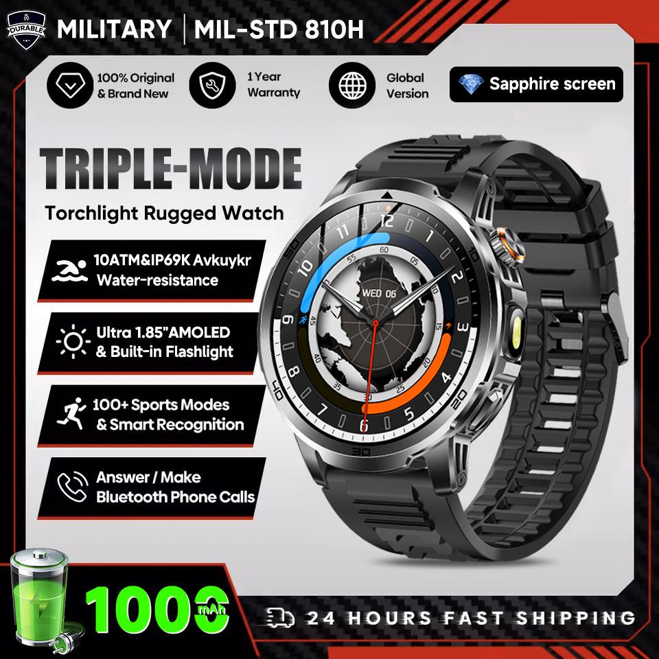 New Military TANK Ultra 1000mAh Battery Smart Watch For Men 1.85 AMOLED 10ATM Waterproof Wireless Call Sports trackr Smartwatch 1000mAh battery чёрный
New Military TANK Ultra 1000mAh Battery Smart Watch For Men 1.85 AMOLED 10ATM Waterproof Wireless Call Sports trackr Smartwatch 1000mAh battery чёрный