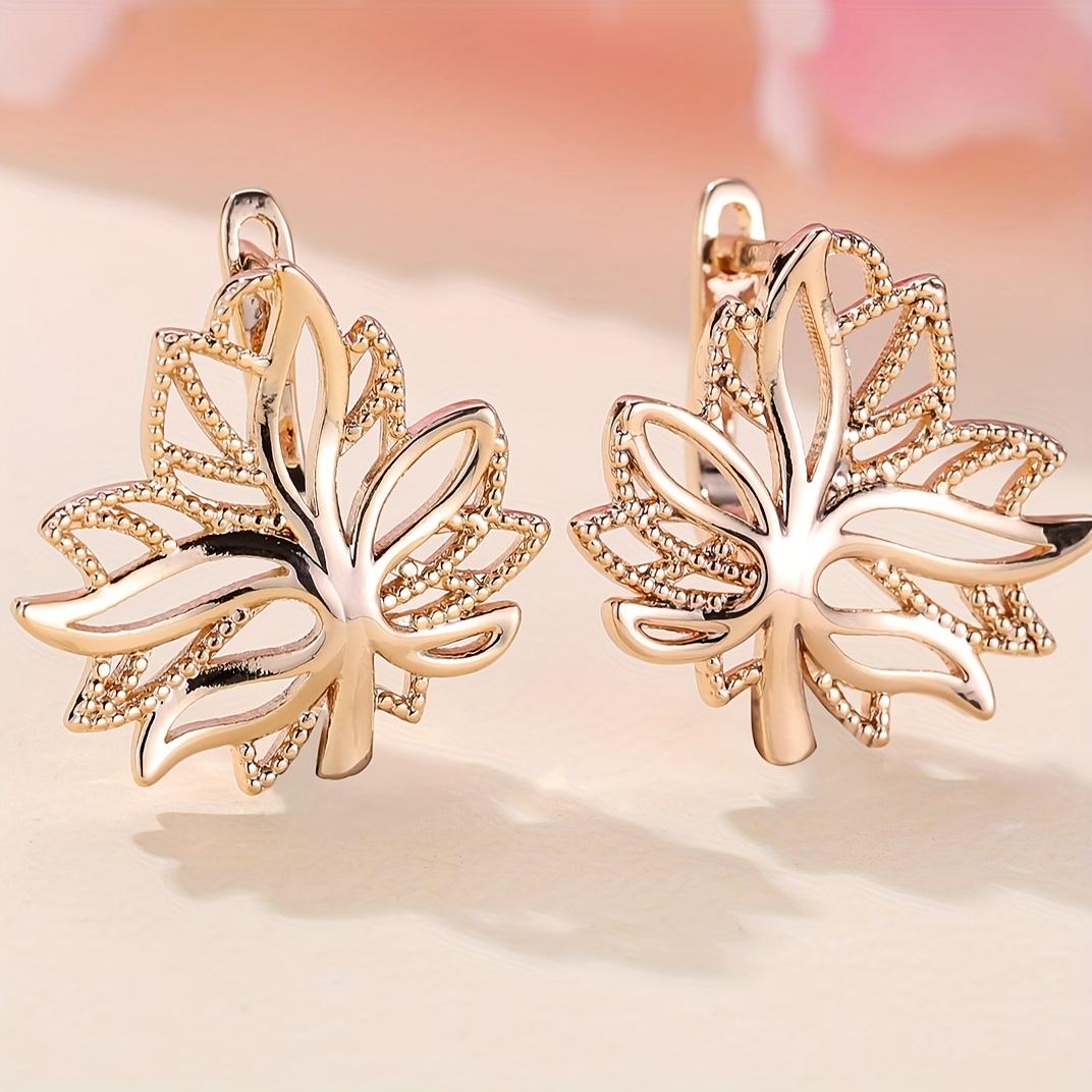 1Pair of classic fashion exquisite leaf-like earrings, suitable for party wedding daily wear золотий жовтий колір
1Pair of classic fashion exquisite leaf-like earrings, suitable for party wedding daily wear золотий жовтий колір