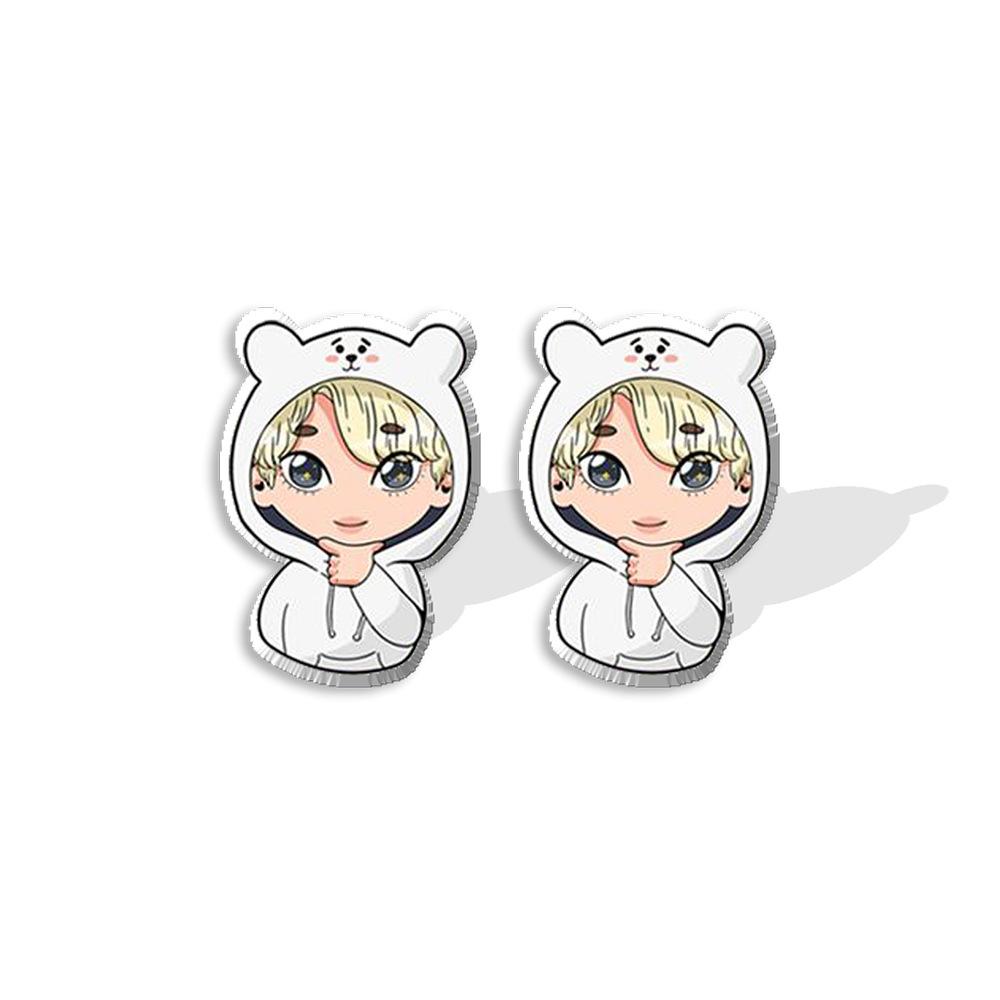 1pair BTS Animal Hood Cartoon Acrylic Stud Earrings, Cute Bangtan Boys Cartoon Character Earrings, Kpop ARMY Fans Jewelry Accessory 7
1pair BTS Animal Hood Cartoon Acrylic Stud Earrings, Cute Bangtan Boys Cartoon Character Earrings, Kpop ARMY Fans Jewelry Accessory 7