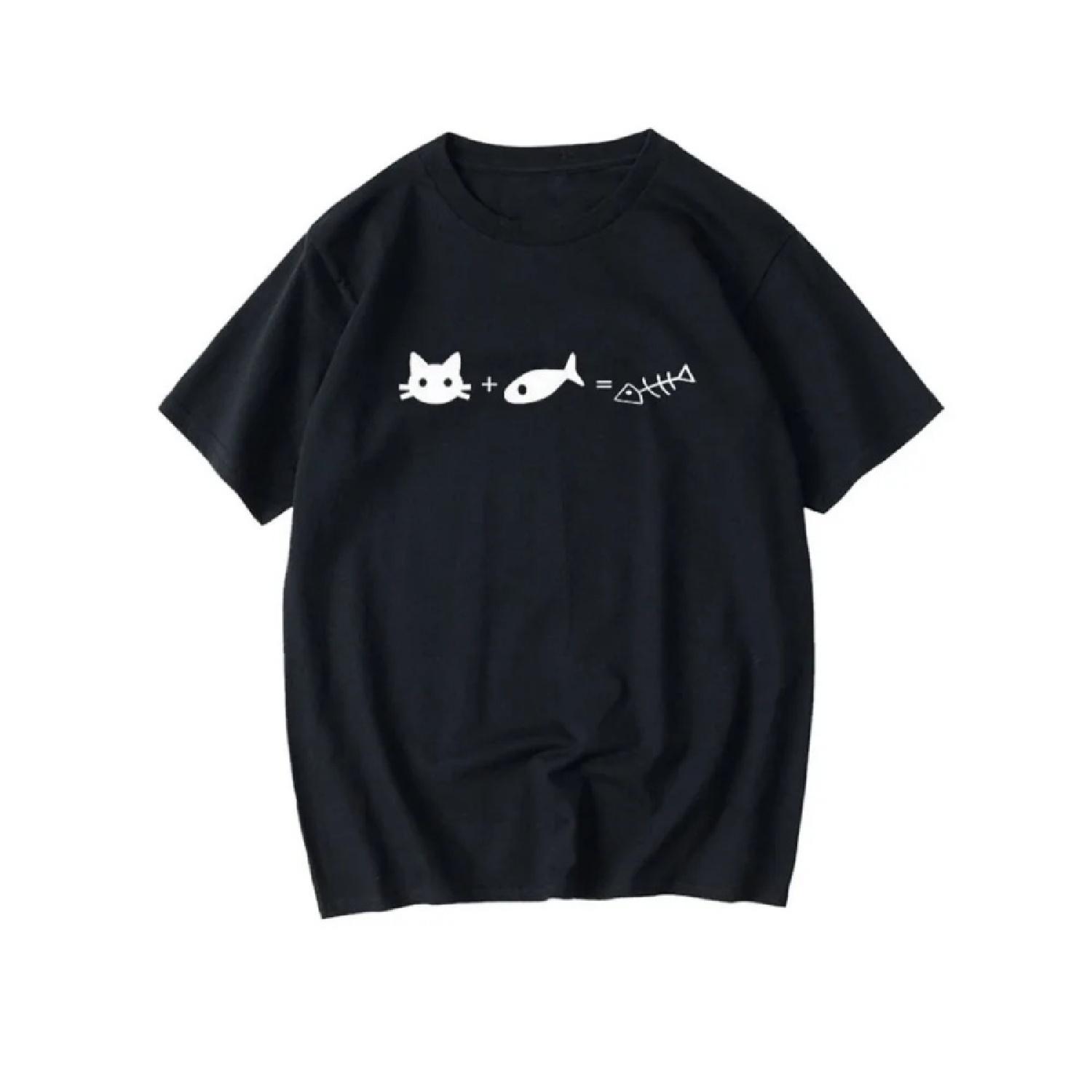 Summer Cat and Fish Math Formula Print Printed T-Shirts Loose Round Neck Short Sleeve Relaxed Styles Comfortable Women‘s Tops XXXXXL чорний
Summer Cat and Fish Math Formula Print Printed T-Shirts Loose Round Neck Short Sleeve Relaxed Styles Comfortable Women‘s Tops XXXXXL чорний