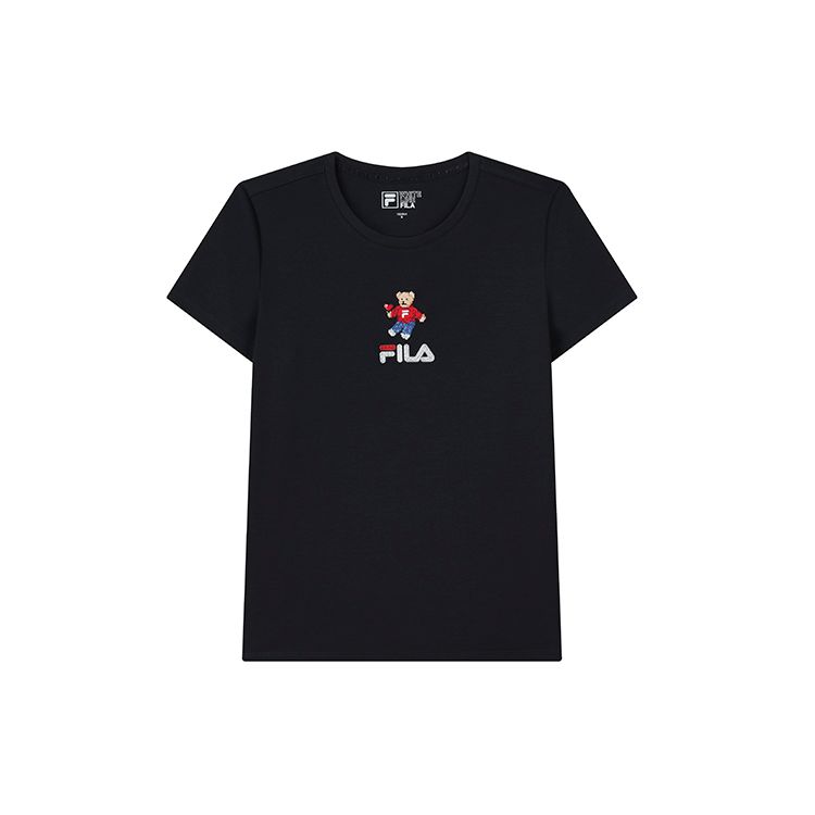 Fila Футболка с круглым вырезом и рисунком медведя из мультфильма, женские топы, легендарно-синие F51W138152ANV
Fila Футболка с круглым вырезом и рисунком медведя из мультфильма, женские топы, легендарно-синие F51W138152ANV