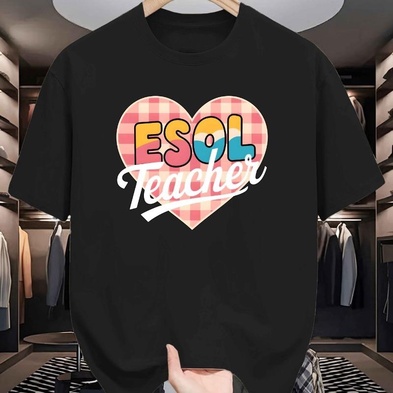 European sizes Men S Summer Short-Sleeve T-Shirts for ESOL Teachers, Stylish And Trendy Printed Shirts for Young Males 4XL чорний
European sizes Men S Summer Short-Sleeve T-Shirts for ESOL Teachers, Stylish And Trendy Printed Shirts for Young Males 4XL чорний