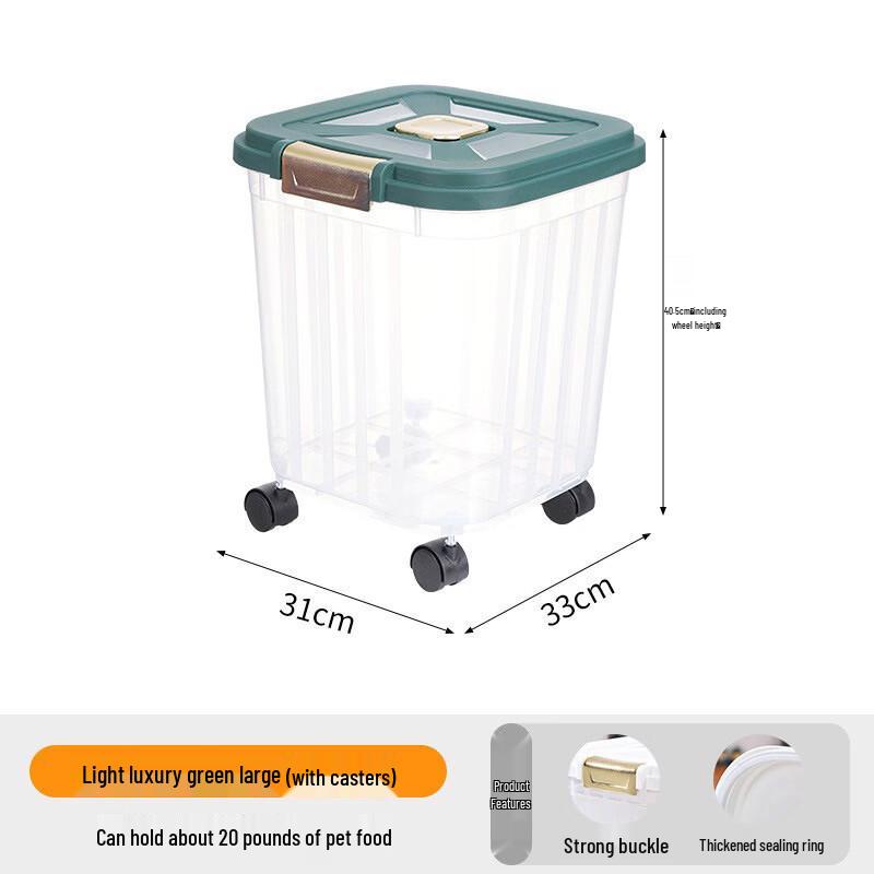 Large Capacity Sealed Pet Food Storage Container
Large Capacity Sealed Pet Food Storage Container