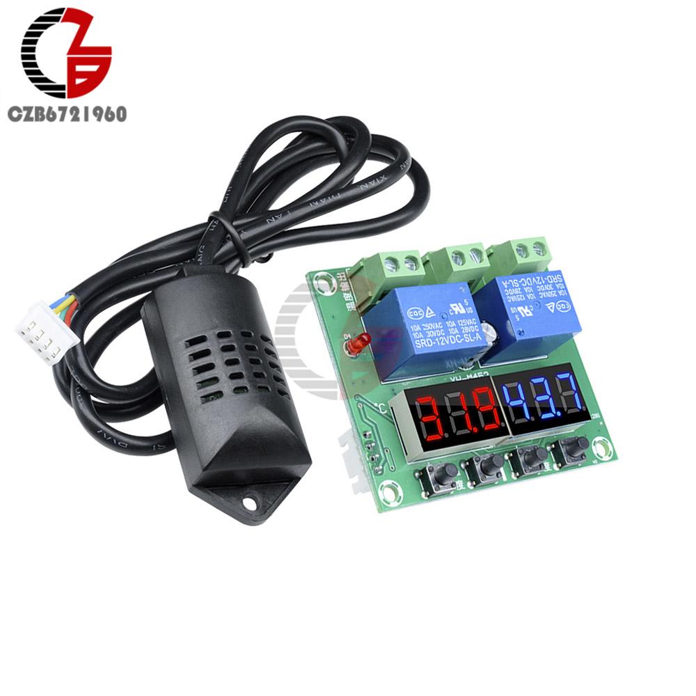 XH-M452 Humiture LED Digital Thermostat Humidistat DC 12V Home Temperature Humidity Controller Regulator Thermometer Hygrometer
XH-M452 Humiture LED Digital Thermostat Humidistat DC 12V Home Temperature Humidity Controller Regulator Thermometer Hygrometer