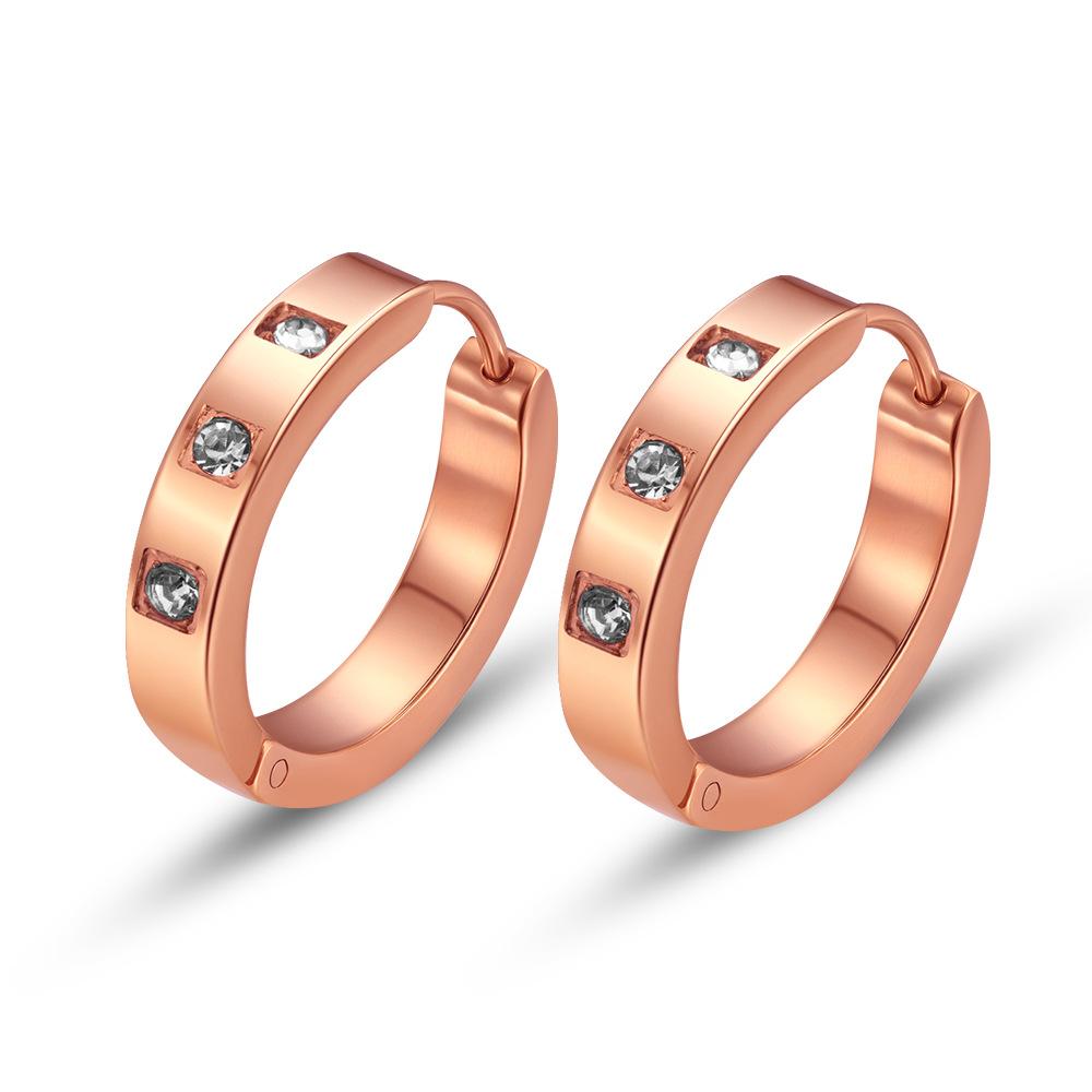 Exquisite Stainless Steel Cubic Zirconia Decor Hoop Earrings for Women for Daily Decoration
Exquisite Stainless Steel Cubic Zirconia Decor Hoop Earrings for Women for Daily Decoration