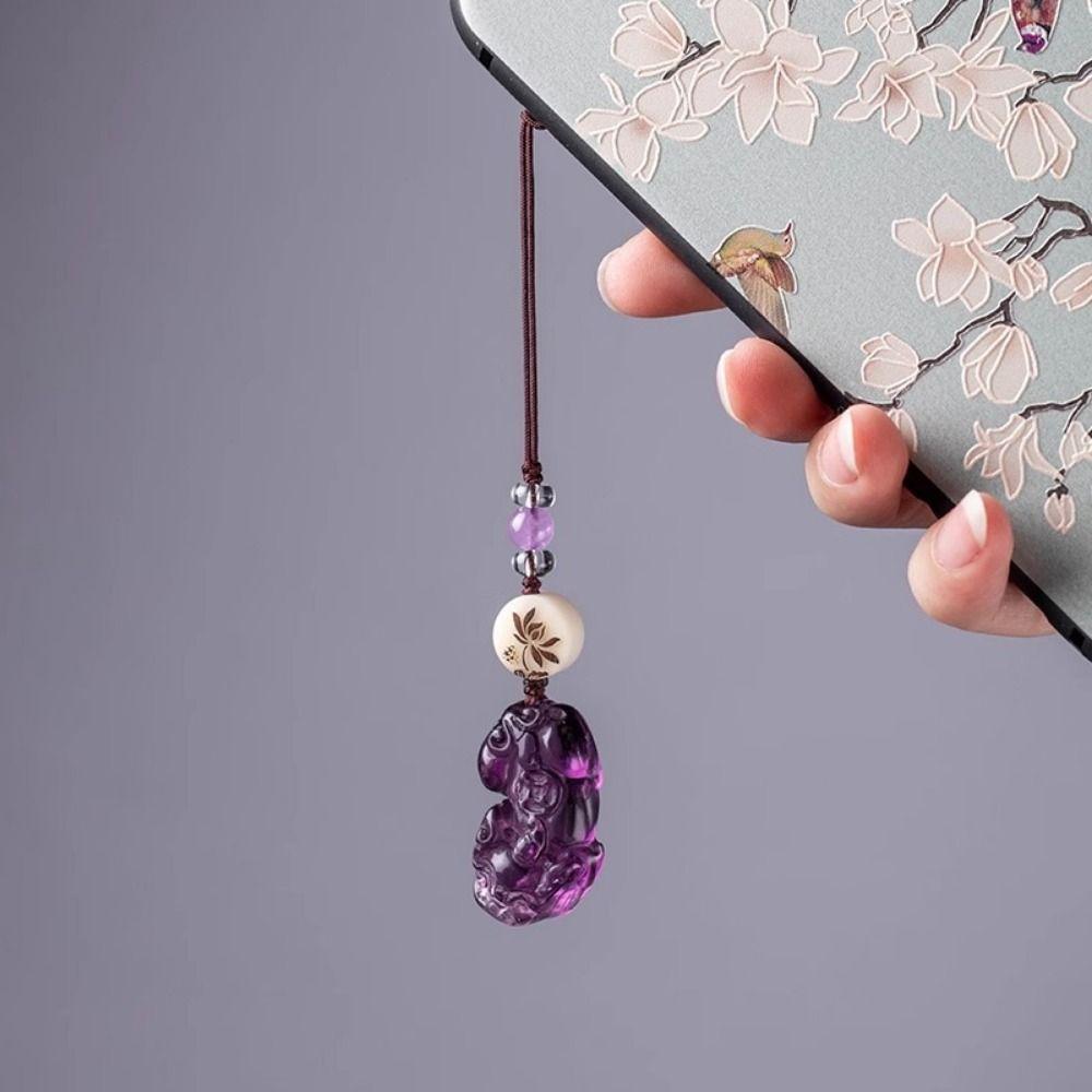 Ping an Amethyst Pixiu брелок короткий кулон автомобильный брелок креативный телефон подвесная веревка украшение Style 1
Ping an Amethyst Pixiu брелок короткий кулон автомобильный брелок креативный телефон подвесная веревка украшение Style 1