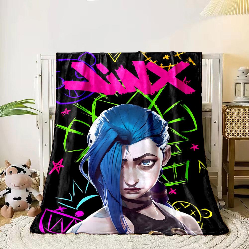 Bright neon graffiti with bold Jinx text and chaotic doodles on black. for all seasons blanket lunch break throw gift 80cm x 120cm
Bright neon graffiti with bold Jinx text and chaotic doodles on black. for all seasons blanket lunch break throw gift 80cm x 120cm