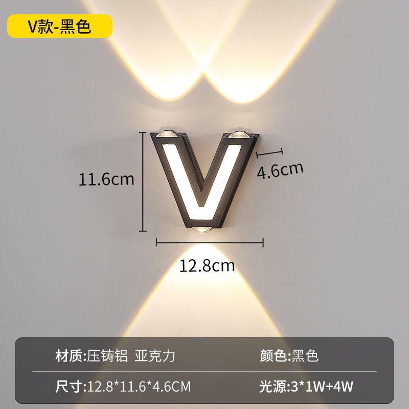 Outdoor Waterproof Letter Wall Lamps Led Home Decoration Up Down Sconce Balcony Patio Minimalist Modern Interior Lights
Outdoor Waterproof Letter Wall Lamps Led Home Decoration Up Down Sconce Balcony Patio Minimalist Modern Interior Lights
