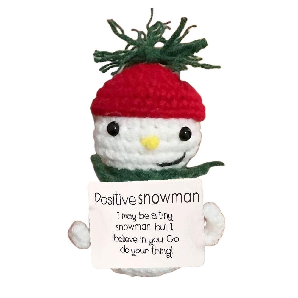 Positive Crochet Snowman Decor, Crocheted Emotional with Cute Card, Mini Snowman Themed Christm J4S5 Red Rimmed Hat Snowman-1pcs
Positive Crochet Snowman Decor, Crocheted Emotional with Cute Card, Mini Snowman Themed Christm J4S5 Red Rimmed Hat Snowman-1pcs