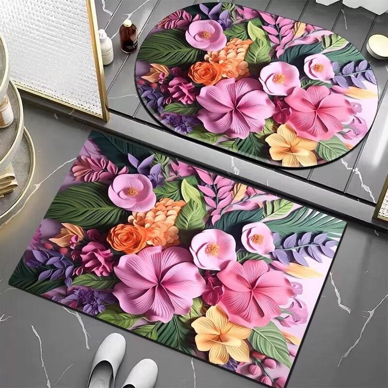 Light Luxury Three-dimensional Flower Diatom Mud Carpet Toilet Toilet Easy Dry Mat Bathroom Non-slip Absorbent Foot Mat 40*60cm
Light Luxury Three-dimensional Flower Diatom Mud Carpet Toilet Toilet Easy Dry Mat Bathroom Non-slip Absorbent Foot Mat 40*60cm