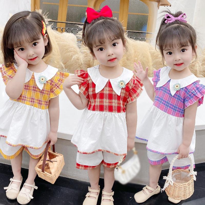 Baby Girls Summer Lapel T-shirt Children s Plaid Short Sleeve Princess Skirt Set Birthday Party Clothes 80
Baby Girls Summer Lapel T-shirt Children s Plaid Short Sleeve Princess Skirt Set Birthday Party Clothes 80