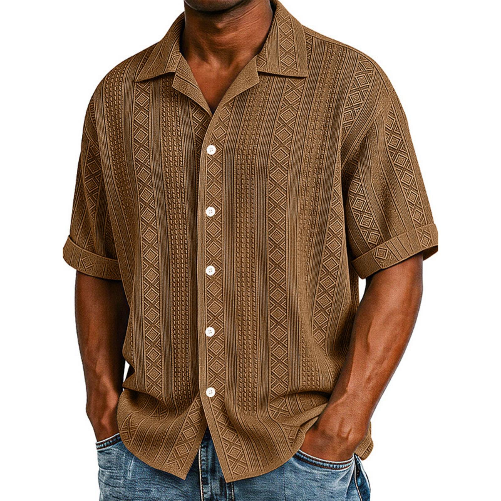 Men’s Short Sleeve Button Down Shirt Classic Fit Lightweight Breathable Fabric Casual Business Patterned Top XL
Men’s Short Sleeve Button Down Shirt Classic Fit Lightweight Breathable Fabric Casual Business Patterned Top XL