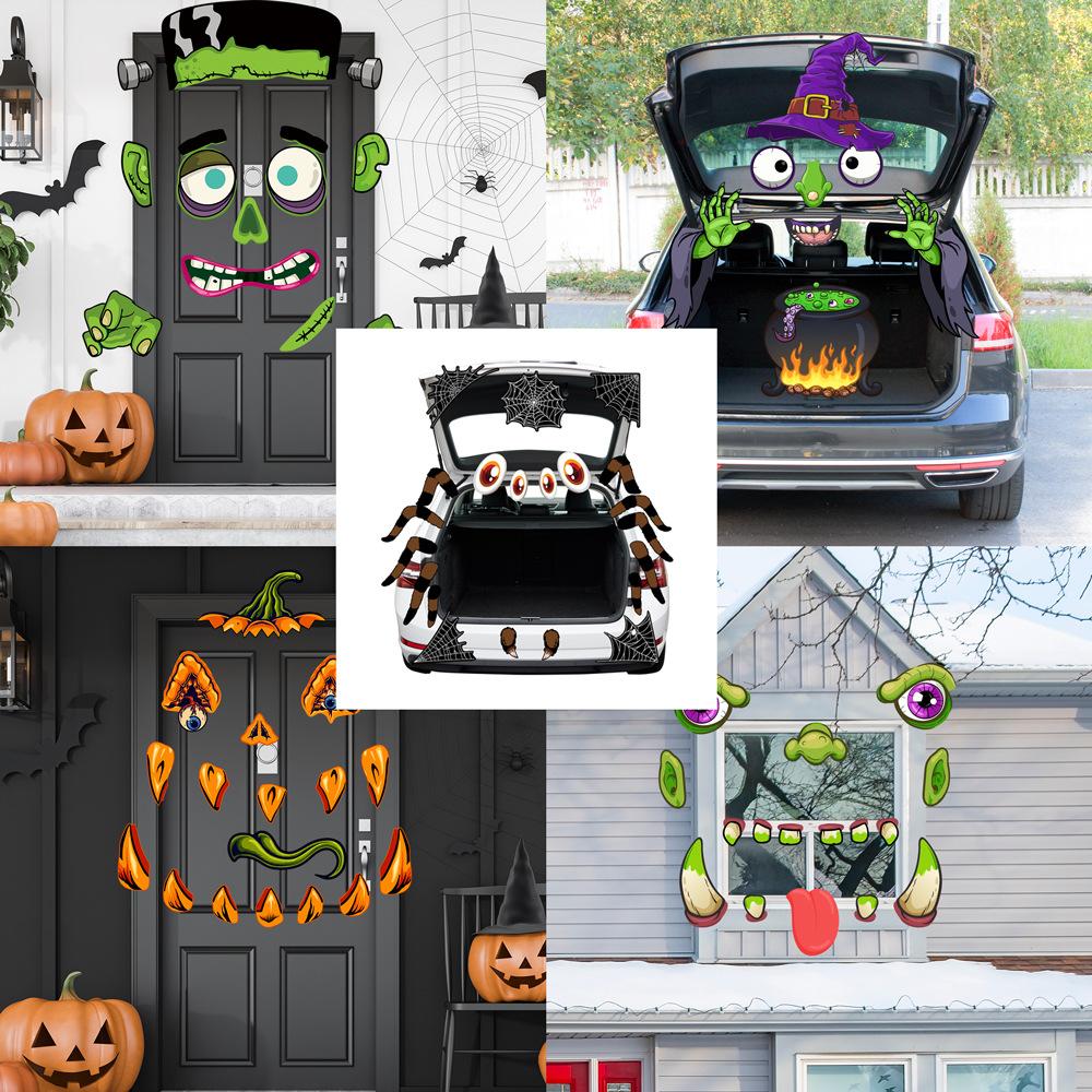 Halloween PVC Spider Witch Pumpkin Monster Garage Door Stickers for Holiday Car Decoration Wall Stickers
Halloween PVC Spider Witch Pumpkin Monster Garage Door Stickers for Holiday Car Decoration Wall Stickers