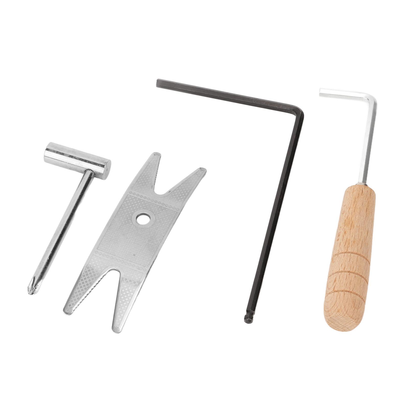 4Pcs Guitar Repairing Tool Set Wooden Handle Hex Guitar Wrench Knob Socket Wrench High Hardness
4Pcs Guitar Repairing Tool Set Wooden Handle Hex Guitar Wrench Knob Socket Wrench High Hardness