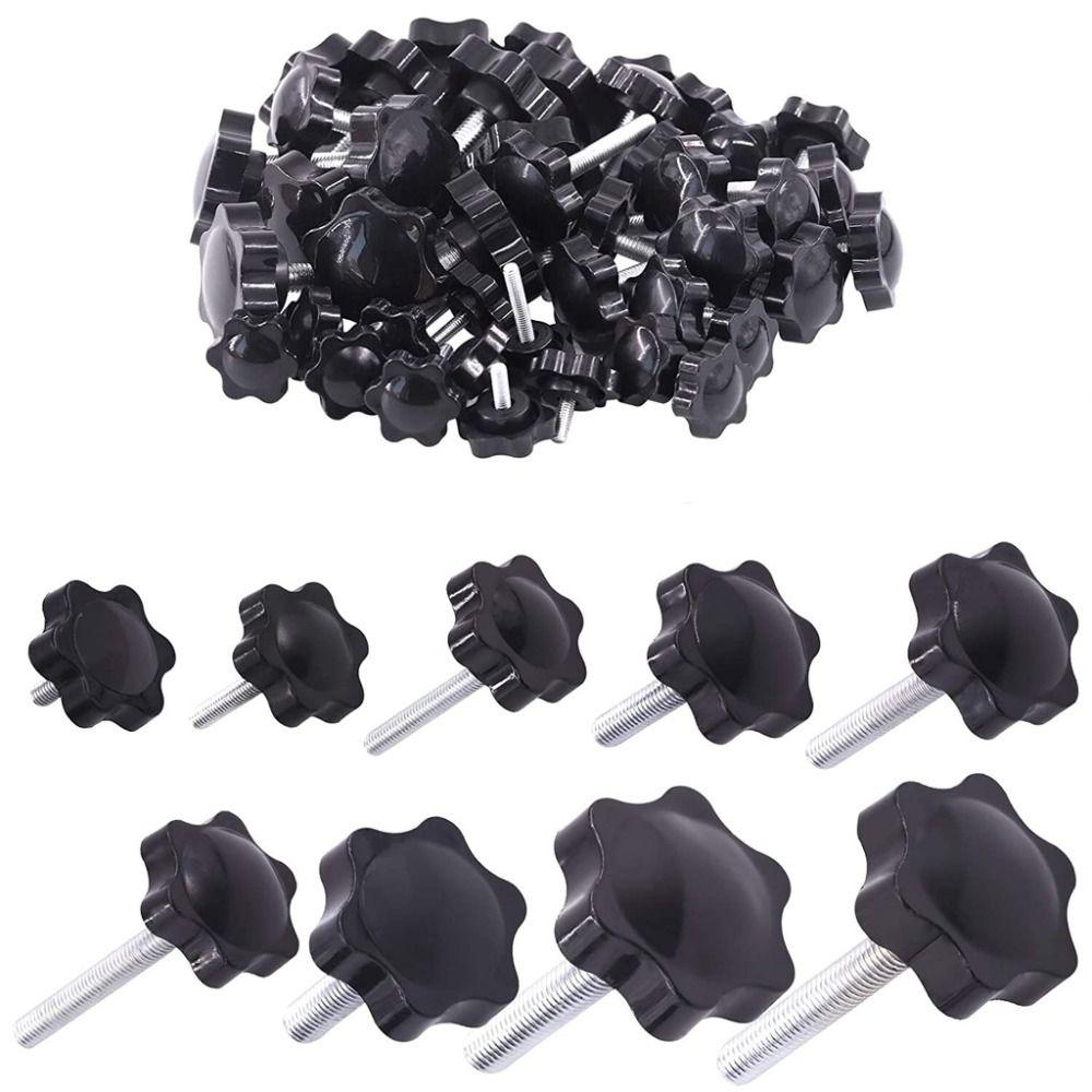 5PCS Black Knob Tightening Screw Plum Blossom Handle Handle Bolt Professional Hand Screws M6x30
5PCS Black Knob Tightening Screw Plum Blossom Handle Handle Bolt Professional Hand Screws M6x30