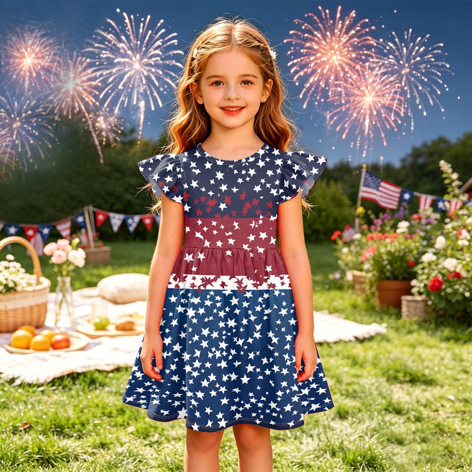 Short Sleeve Girls Dress with Floral and Geometric Print Soft Fabric Crew Neck Casual Style for Daily Wear and Parties 160
Short Sleeve Girls Dress with Floral and Geometric Print Soft Fabric Crew Neck Casual Style for Daily Wear and Parties 160