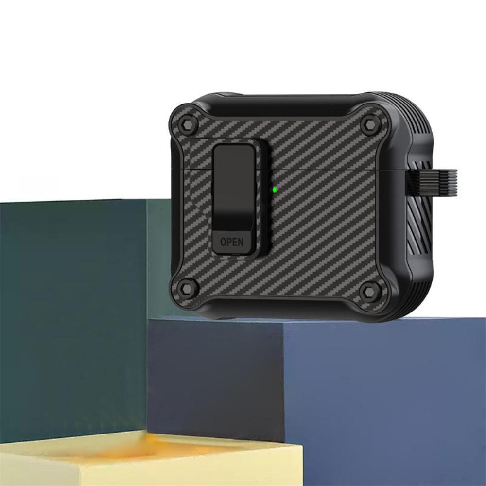 Magnetic Switch Carbon Fiber Earphone Case For Apple AirPods 4 3 Pro 3 2 TPU+PC Shockproof Armor Protective Cover With Hook For AirPods 4
Magnetic Switch Carbon Fiber Earphone Case For Apple AirPods 4 3 Pro 3 2 TPU+PC Shockproof Armor Protective Cover With Hook For AirPods 4