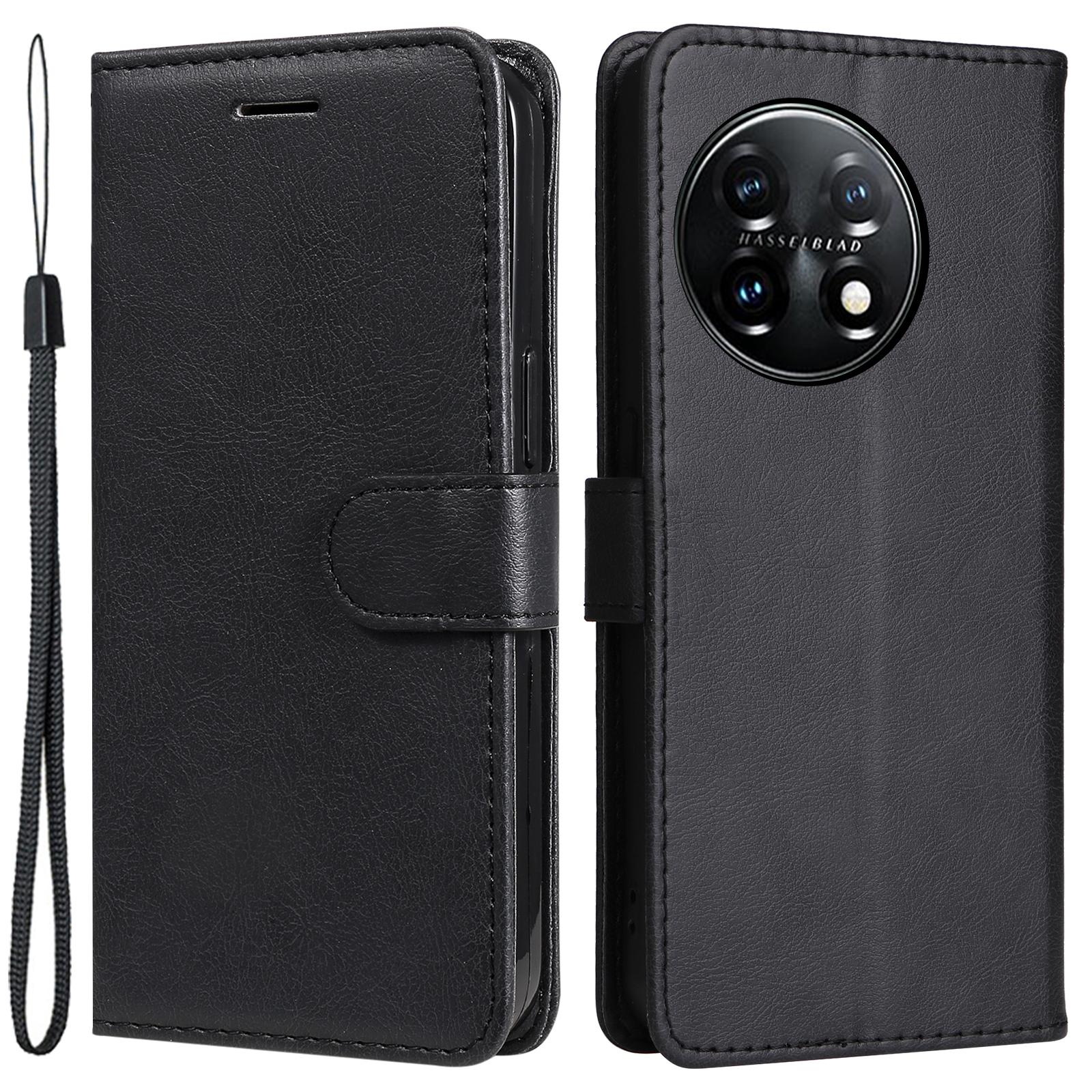 For OnePlus 11 5G Case Solid Color Leather Mobile Cover Wallet Stand with Strap Black
For OnePlus 11 5G Case Solid Color Leather Mobile Cover Wallet Stand with Strap Black