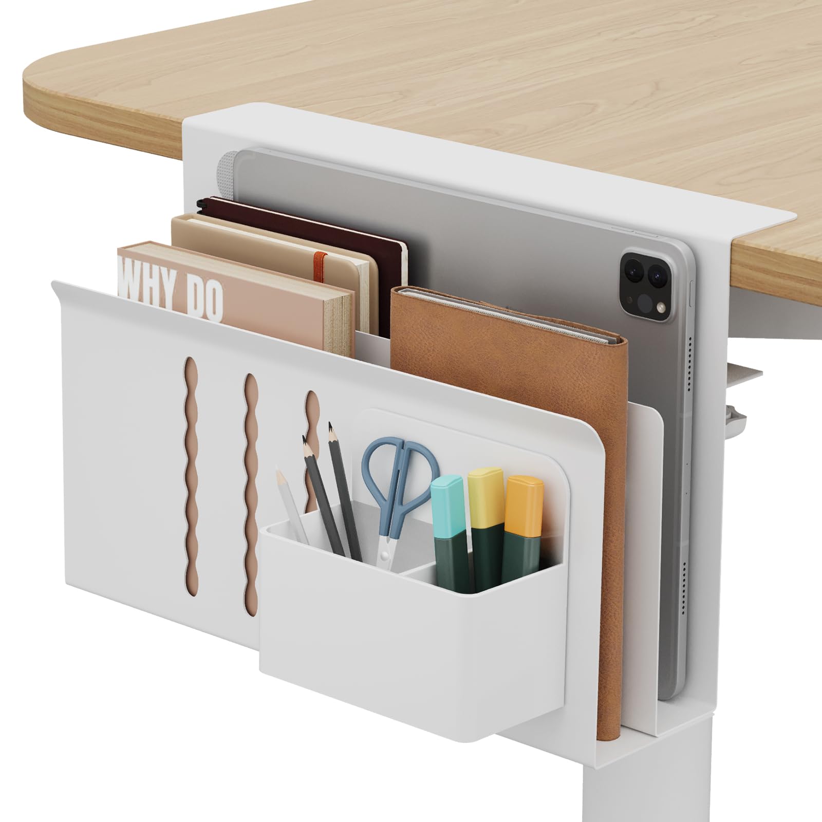 Keemute Desk Side Storage Shelf Clamp Easy Installation File Double Storage Shelf Load Capacity 5kg Desk Side Pocket Storage White Laptop, білий
Keemute Desk Side Storage Shelf Clamp Easy Installation File Double Storage Shelf Load Capacity 5kg Desk Side Pocket Storage White Laptop, білий