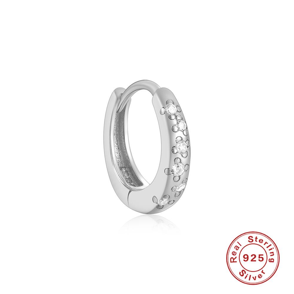 S925 Sterling Silver Personalized Mini Wide Face Pentagram Light Luxury Zircon Basic Textured Fashion Earrings Ear Buckles 925 silver
S925 Sterling Silver Personalized Mini Wide Face Pentagram Light Luxury Zircon Basic Textured Fashion Earrings Ear Buckles 925 silver