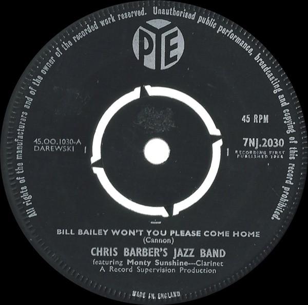 7inch Record CHRIS BARBER S JAZZ BAND - Bill Bailey Won t You Please Come H 7NJ2030 Pye Records 1960 UK Jazz Used
7inch Record CHRIS BARBER S JAZZ BAND - Bill Bailey Won t You Please Come H 7NJ2030 Pye Records 1960 UK Jazz Used