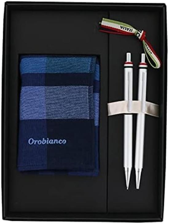 Orobianco Gift Set Freccia Ballpoint Pen Mechanical Pencil Hand Towel Handkerchief Cool Silver 1953801 & &
Orobianco Gift Set Freccia Ballpoint Pen Mechanical Pencil Hand Towel Handkerchief Cool Silver 1953801 & &