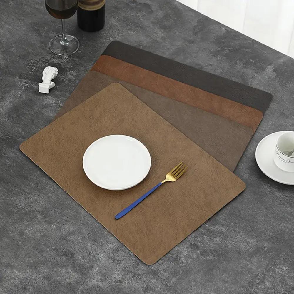 Heat-Insulated PU Leather Placemat Waterproof Tableware Mat Table Decoration Table Mat Restaurant
Heat-Insulated PU Leather Placemat Waterproof Tableware Mat Table Decoration Table Mat Restaurant