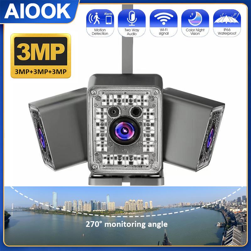 AIOOK Домашняя уличная камера безопасности HD 9MP WiFi Водонепроницаемая IP-камера ночного видения Двусторонняя аудиосвязь Домофон Широкоугольный видеорегистратор 270° Обнаружение движения
AIOOK Домашняя уличная камера безопасности HD 9MP WiFi Водонепроницаемая IP-камера ночного видения Двусторонняя аудиосвязь Домофон Широкоугольный видеорегистратор 270° Обнаружение движения