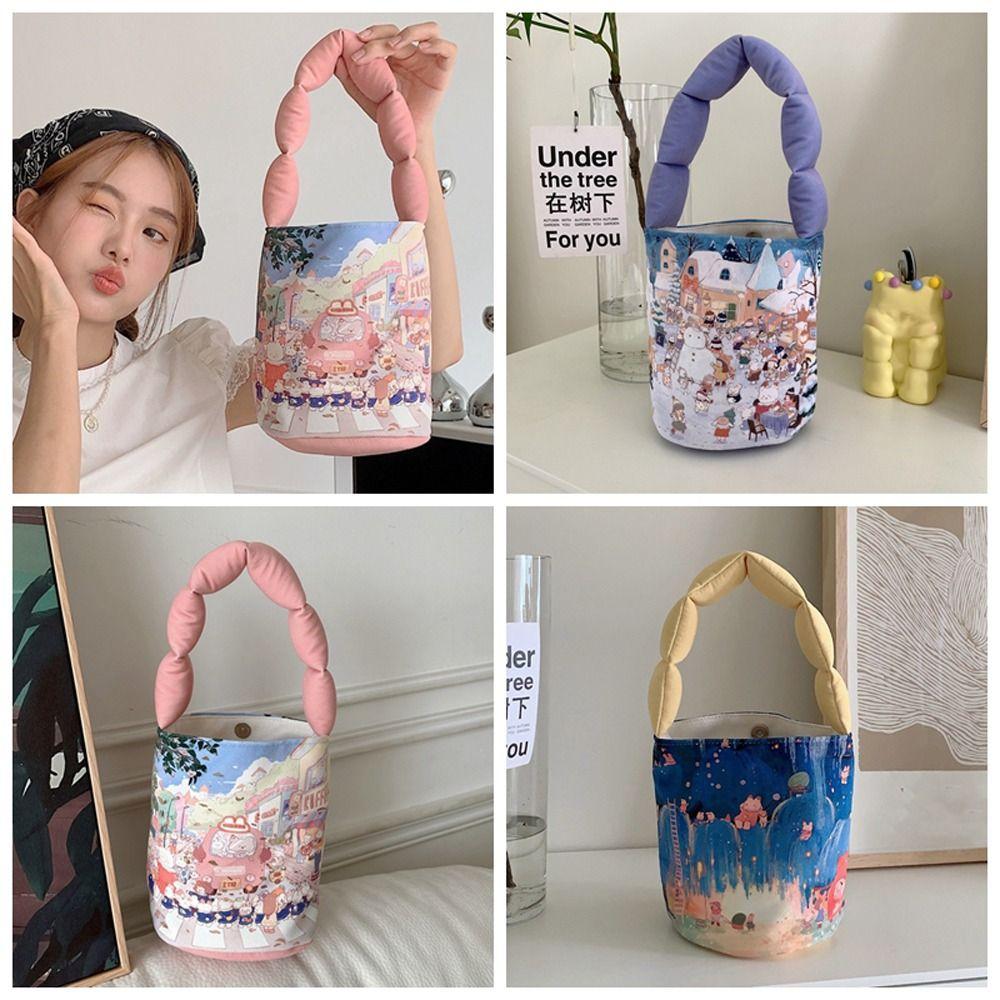 Snowman Cartoon Handbag Large Capacity Animal Bucket Bag Korean Rabbit Canvas Bag Shopping
Snowman Cartoon Handbag Large Capacity Animal Bucket Bag Korean Rabbit Canvas Bag Shopping