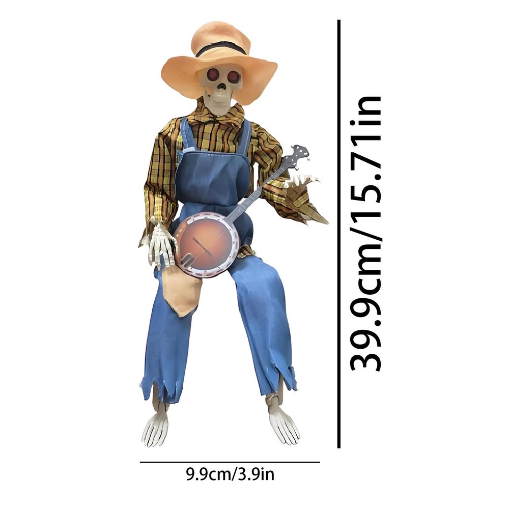 Украшение-скелет на Хэллоуин Декорации Подвижные суставы Декор Со светящимися глазами Музыкальные Принадлежности для вечеринки Креативные игрушки на Хэллоуин
Украшение-скелет на Хэллоуин Декорации Подвижные суставы Декор Со светящимися глазами Музыкальные Принадлежности для вечеринки Креативные игрушки на Хэллоуин