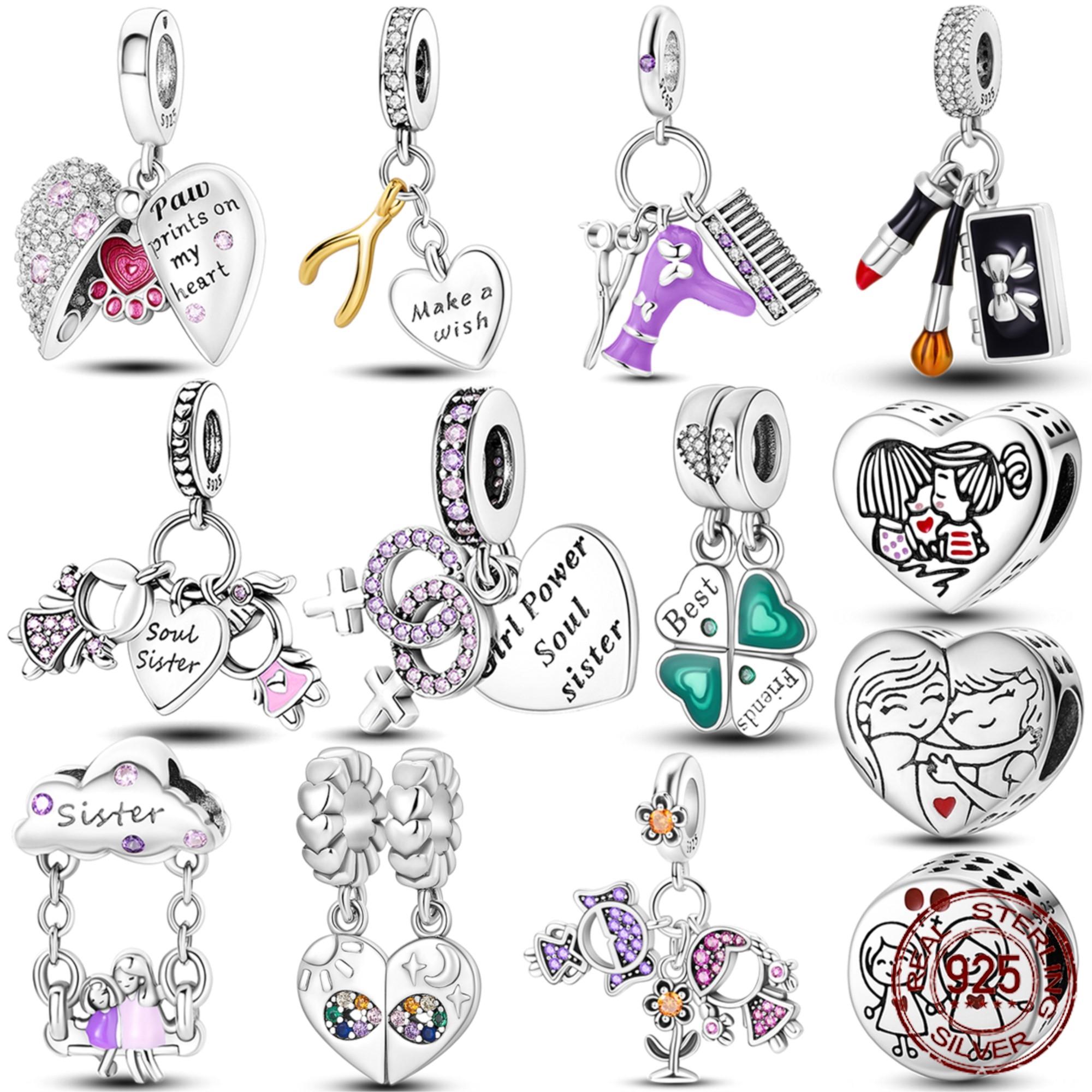 925 Sterling Silver Friendship Charm Beads Fit Original Bracelets Best Friend s Birthday Boutique Fashion Jewelry Gift
925 Sterling Silver Friendship Charm Beads Fit Original Bracelets Best Friend s Birthday Boutique Fashion Jewelry Gift