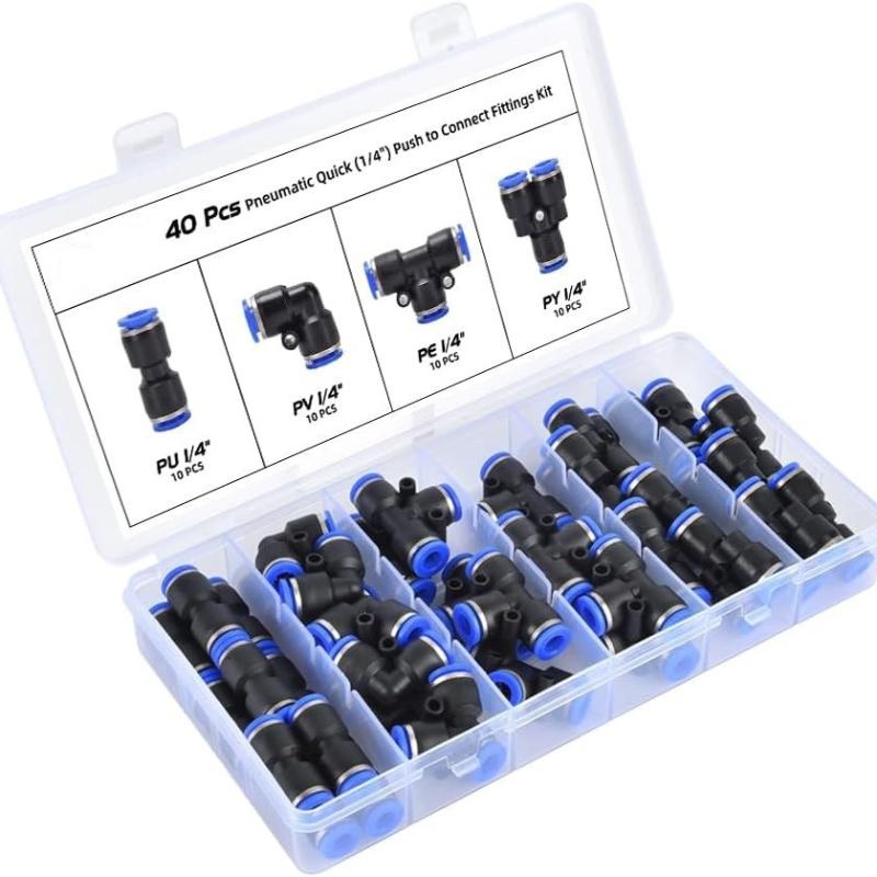 40/50/60Pcs/Box PU/PY/PE/PL Kit Pneumatic Air Fittings Hose Connector Quick Release Connector
40/50/60Pcs/Box PU/PY/PE/PL Kit Pneumatic Air Fittings Hose Connector Quick Release Connector