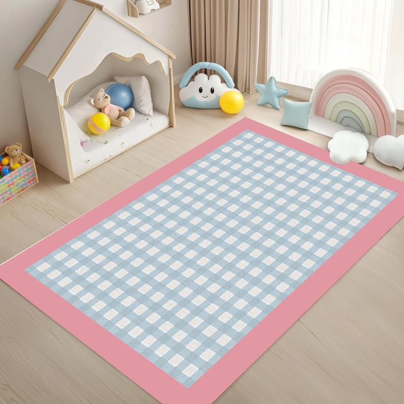 Kids Plaid Carpet Mat Rug Home Decoration Children Room Floor Rug Soft Plaid Pattern Play Area Rug Home Rugs for Bedroom Carpet 40x60cm
Kids Plaid Carpet Mat Rug Home Decoration Children Room Floor Rug Soft Plaid Pattern Play Area Rug Home Rugs for Bedroom Carpet 40x60cm