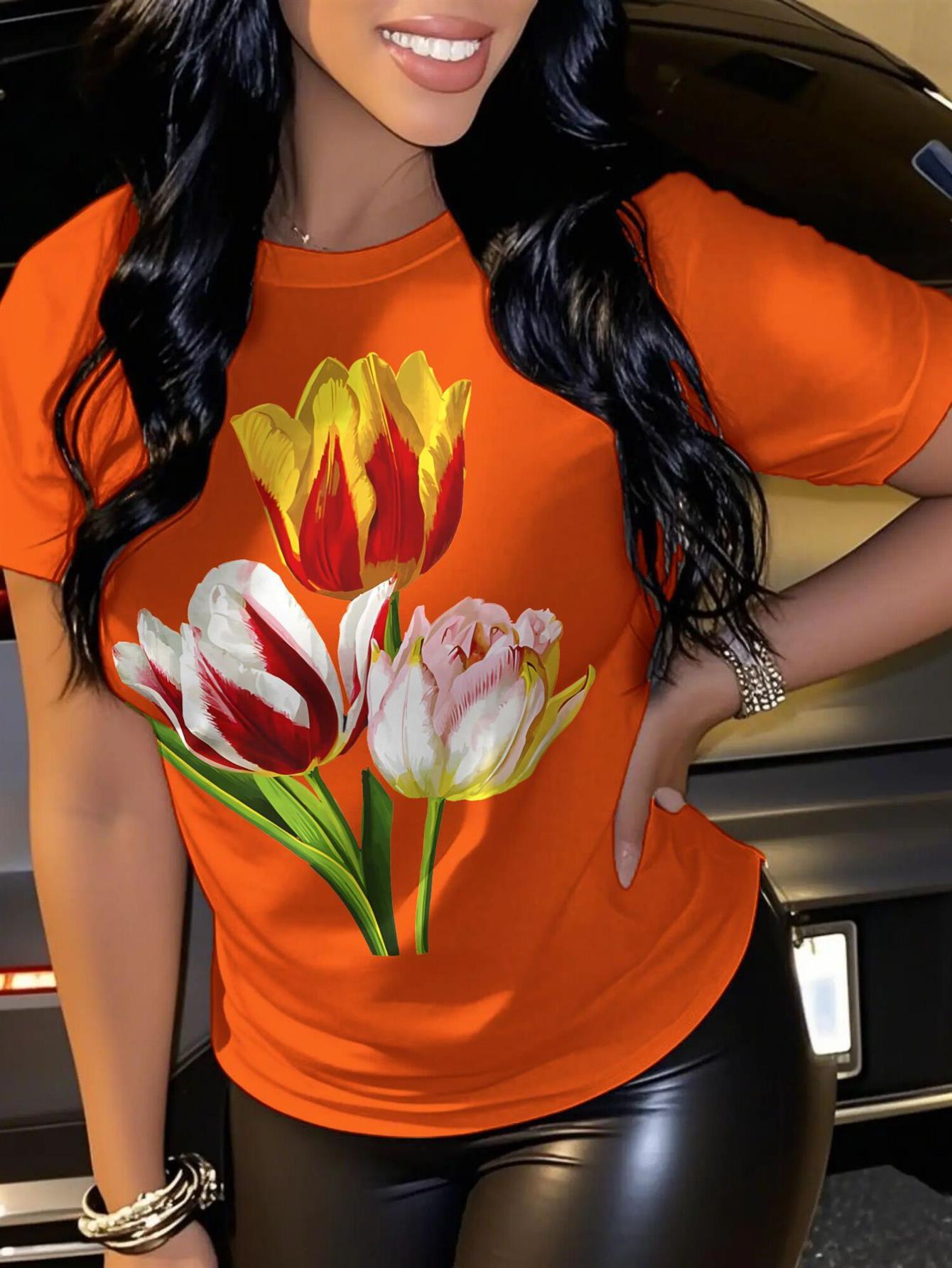 Women s Vintage Summer T-Shirt- Bright Orange Tulip Print. Breathable Soft Fabric. Loose Fit Round Neck Short Sleeve Shirt. Perfect for Vacation and C 2XL дубильная кора
Women s Vintage Summer T-Shirt- Bright Orange Tulip Print. Breathable Soft Fabric. Loose Fit Round Neck Short Sleeve Shirt. Perfect for Vacation and C 2XL дубильная кора